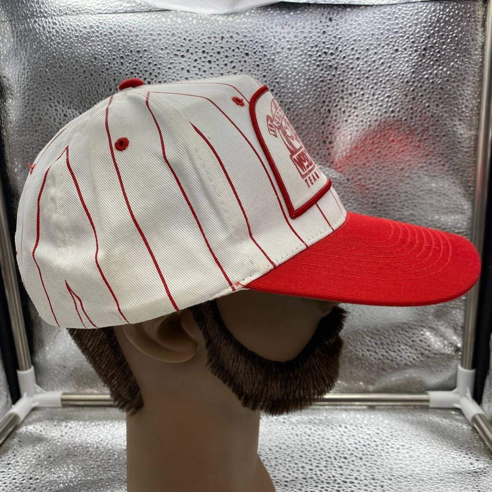 VTG Kings Cap OSC World Series Team Ponderosa Mens OS White Red Pinstripe Snap - Picture 5 of 9